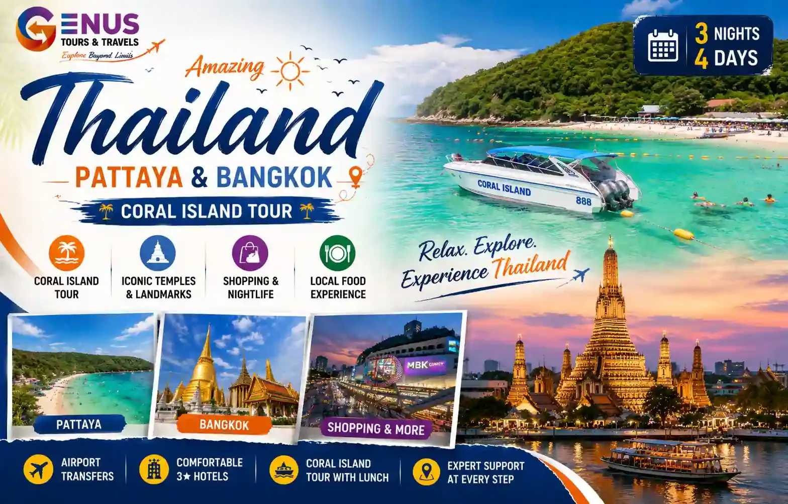 Bangkok & Pattaya (Coral) — Best Thailand Vacation Package