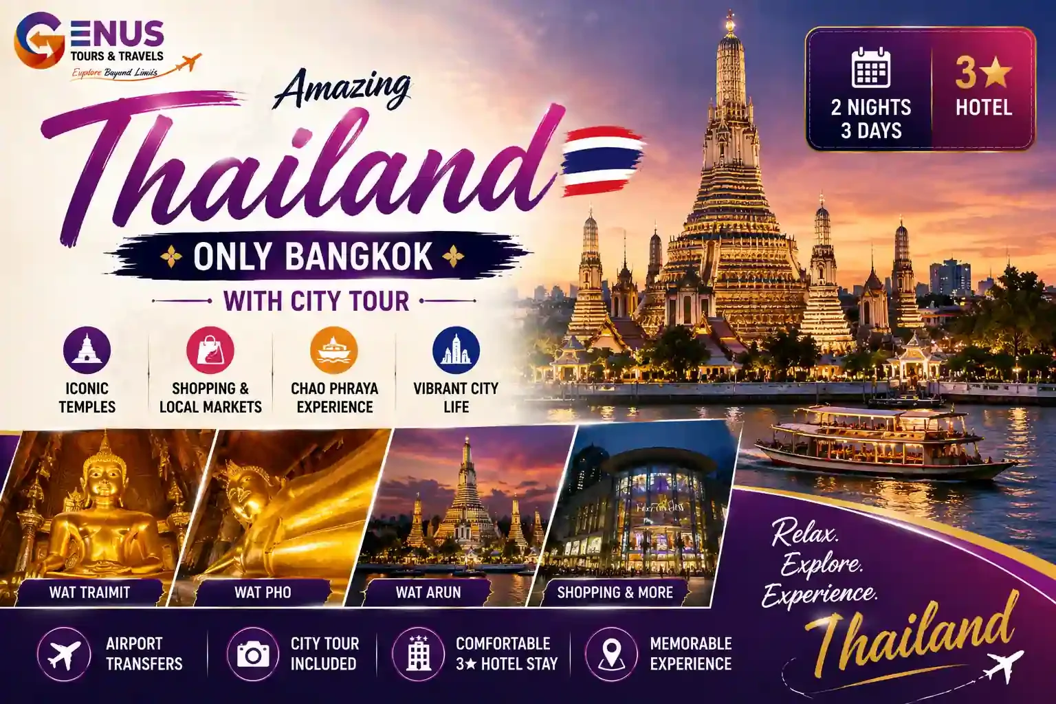 Bangkok With City Tour — Best Thailand Vacation Package