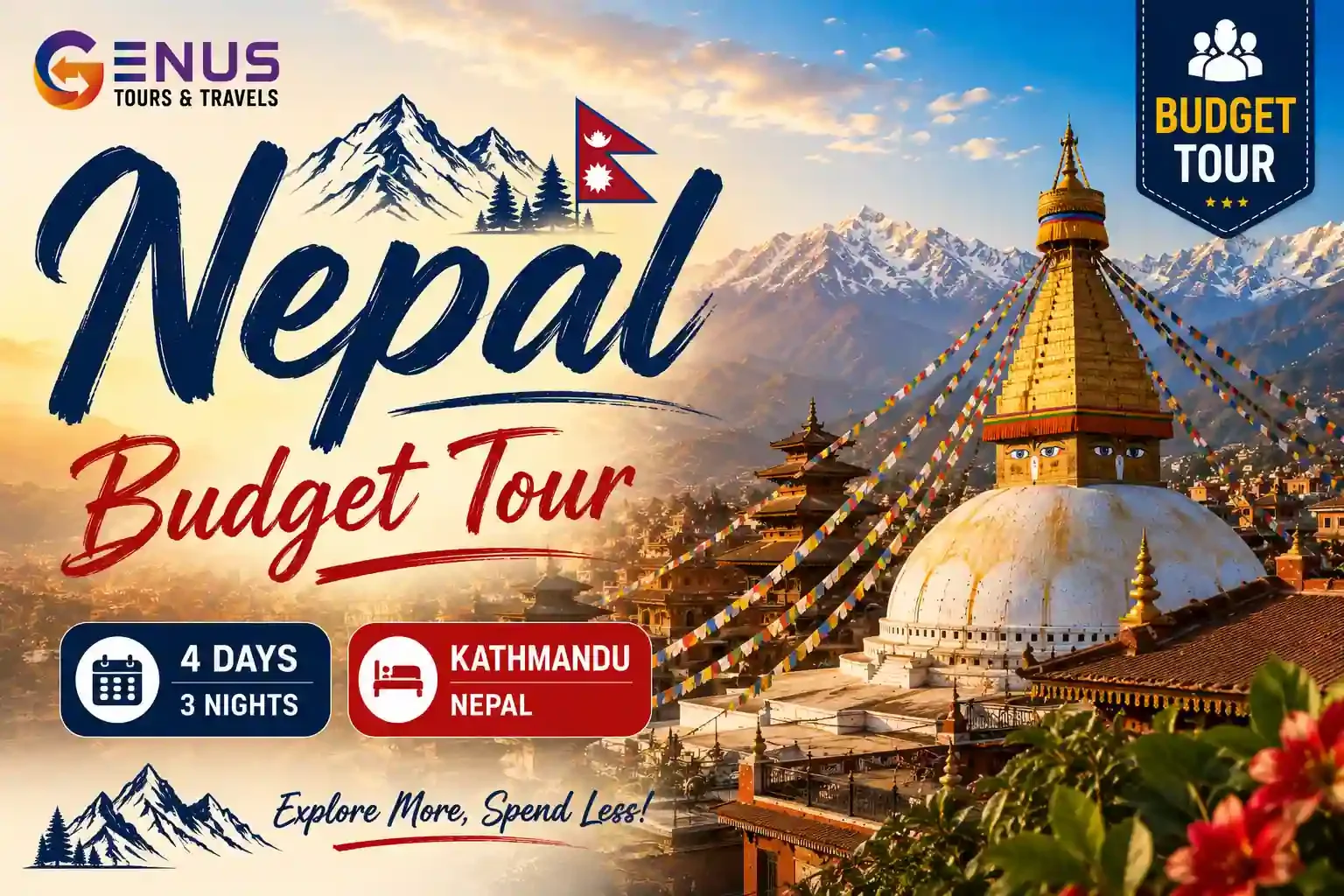 Budget Tour 3 Night 4 Days Guided Tour Package with Transfers