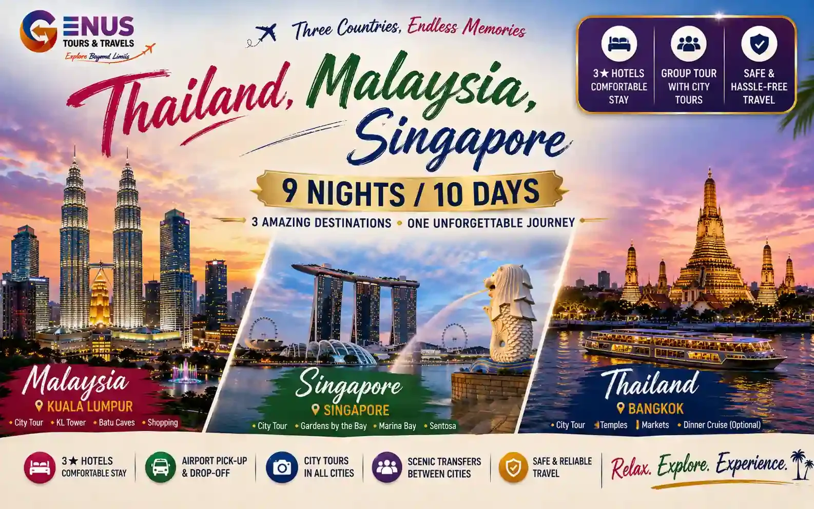 Thailand, Malaysia, Singapore — Best Thailand, Singapure, Malaysia Vacation Package
