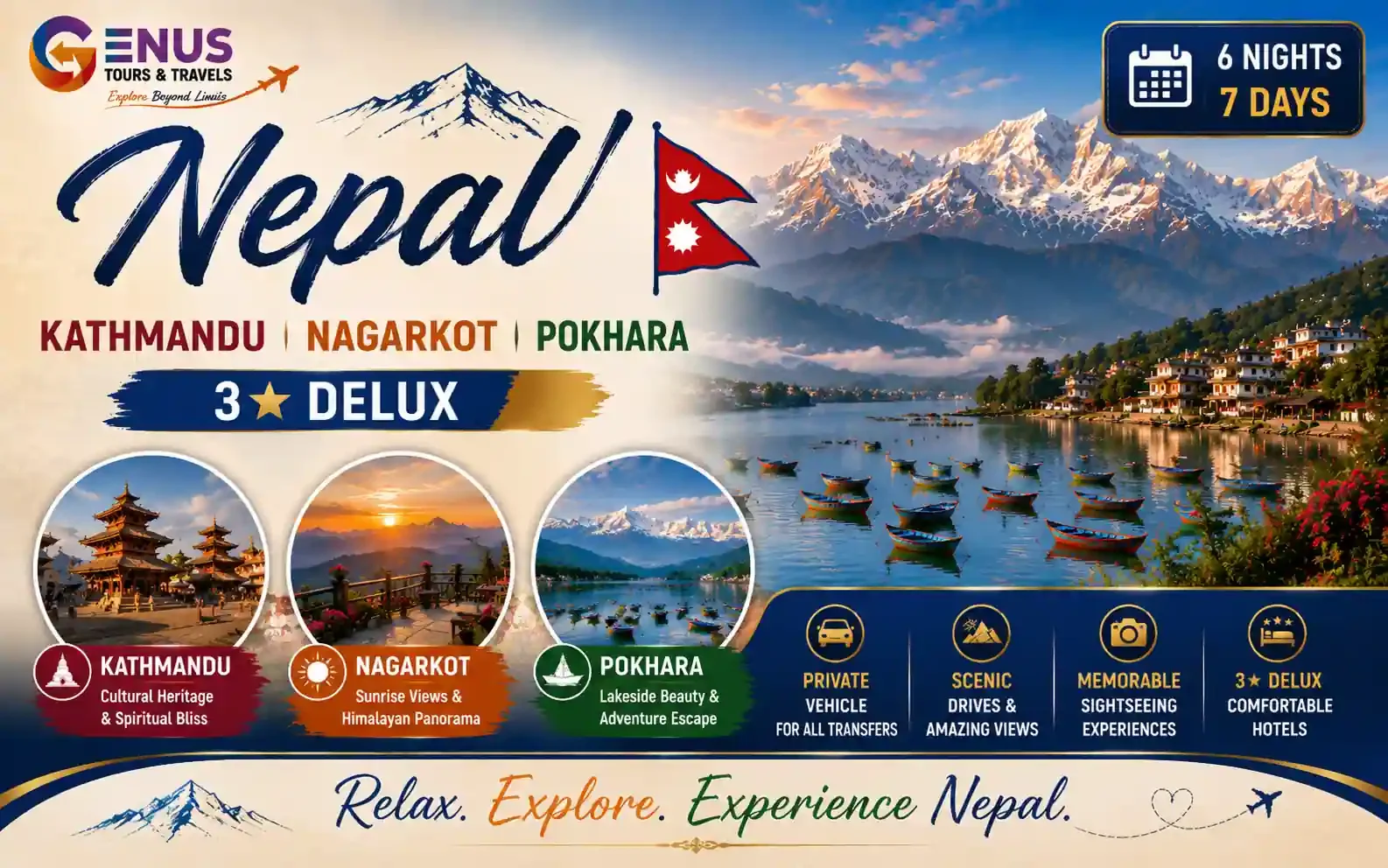 Kathmandu, Nagarkot, Pokhara - 3* Delux — Best Nepal Vacation Package