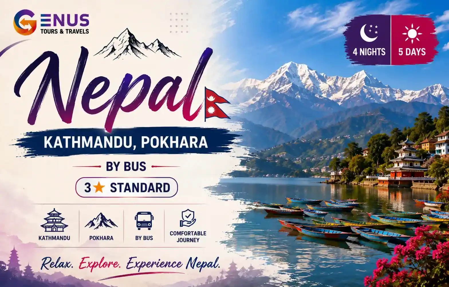 Kathmandu, Pokhara (3*) - By Bus — Best Nepal Vacation Package