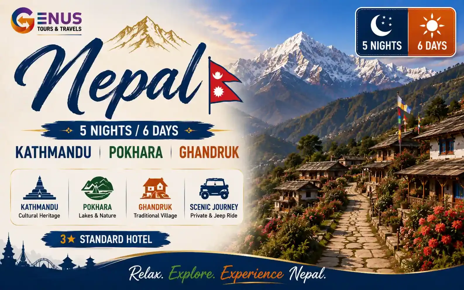 Kathmandu-Pokhara-Ghandruk — Best Nepal Vacation Package