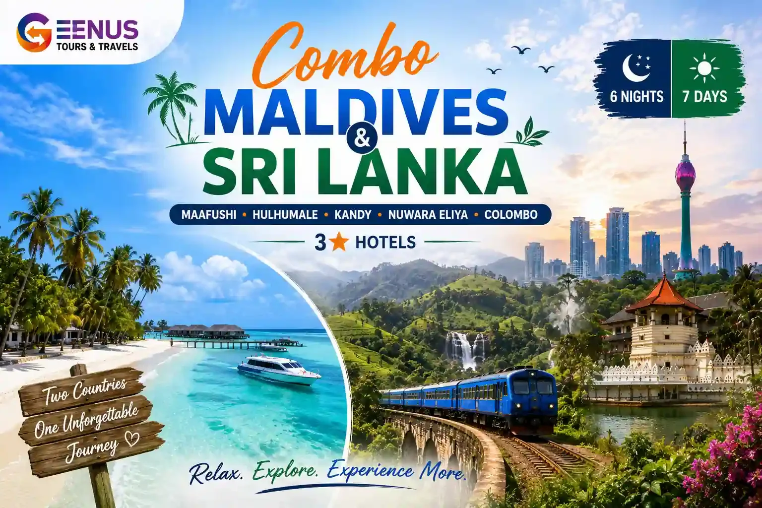 Maldives Sri Lanka 6 Night 7 Days Guided Tour with Transfers