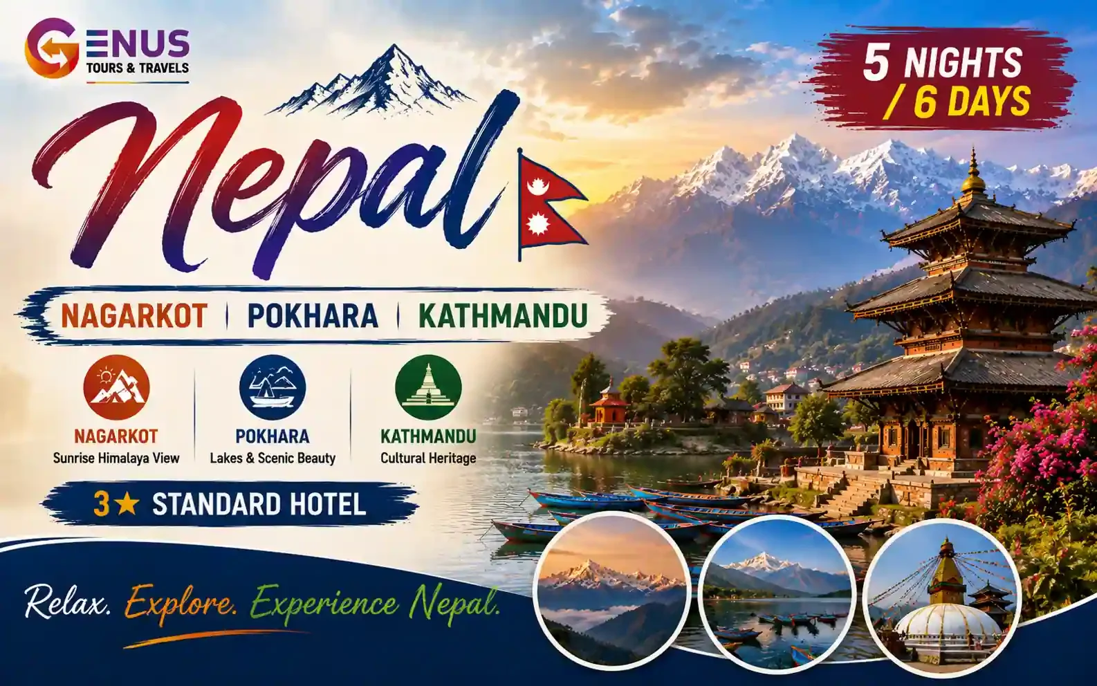 Nagarkot, Pokhara, Kathmandu — Best Nepal Vacation Package